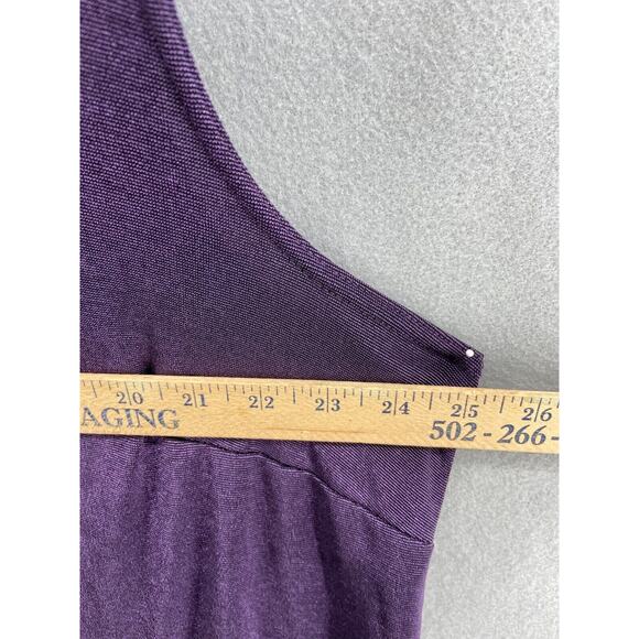 NWT COLDWATER CREEK Sweater 3X Purple Sleeveless Slinky Fabric Cami‎ Round Neck - Picture 5 of 10